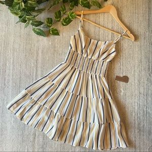 🆕 B.Darkin Juniors Lined Stripe Sun Dress